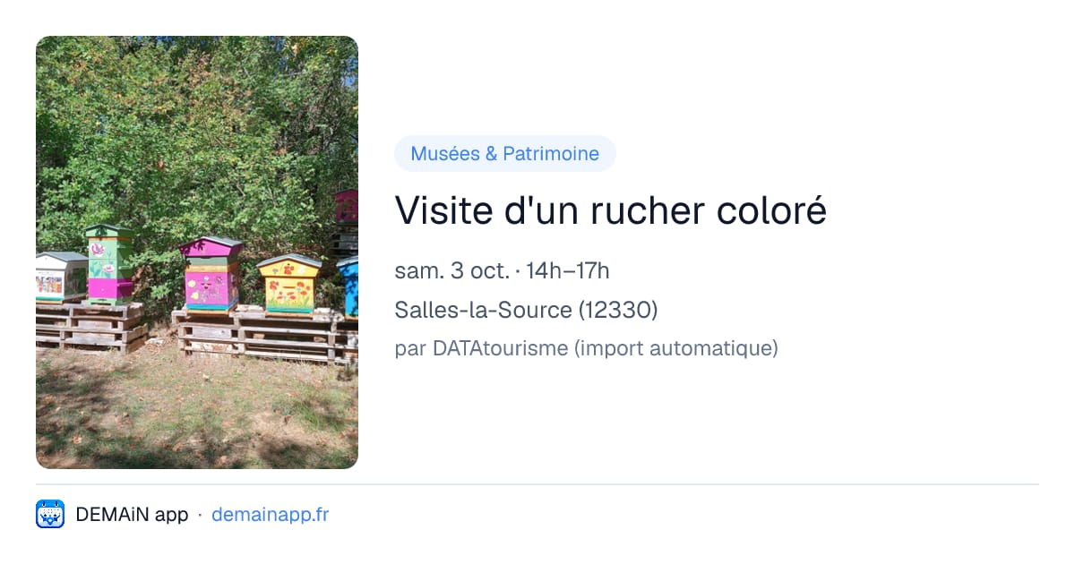 Visite d'un rucher coloré — Salles-la-Source