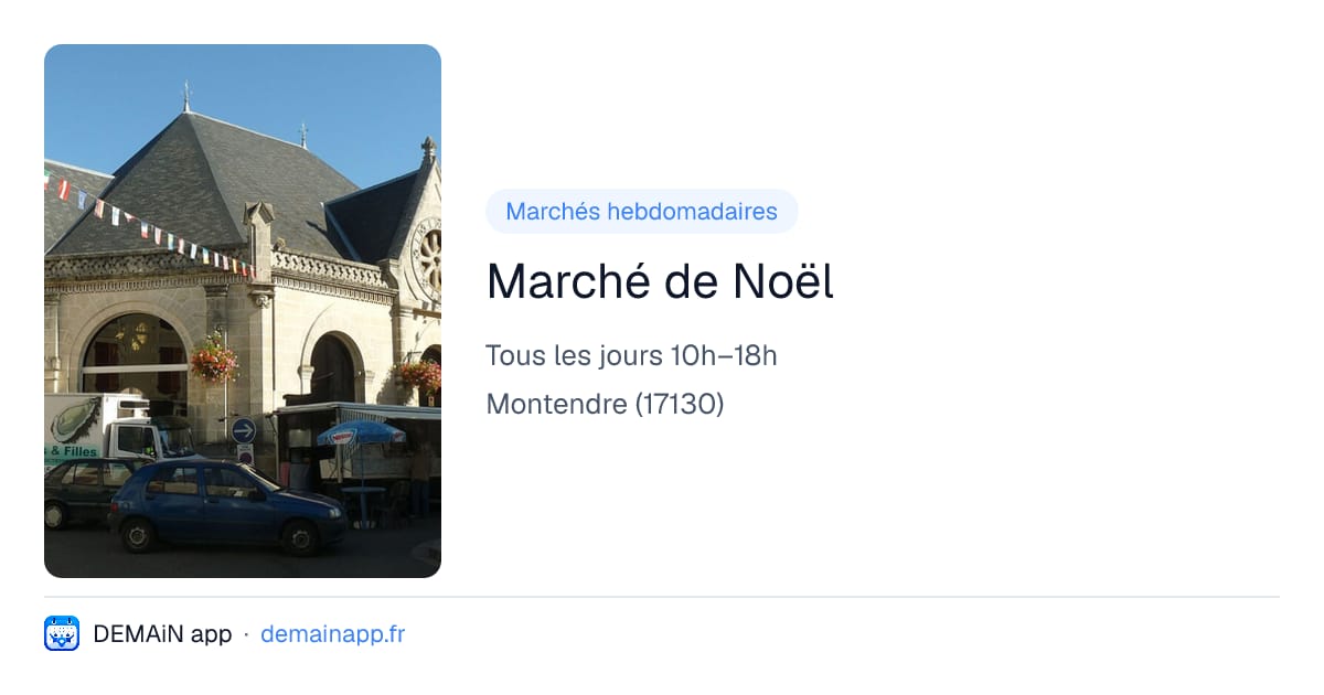 Marché de Noël — Montendre