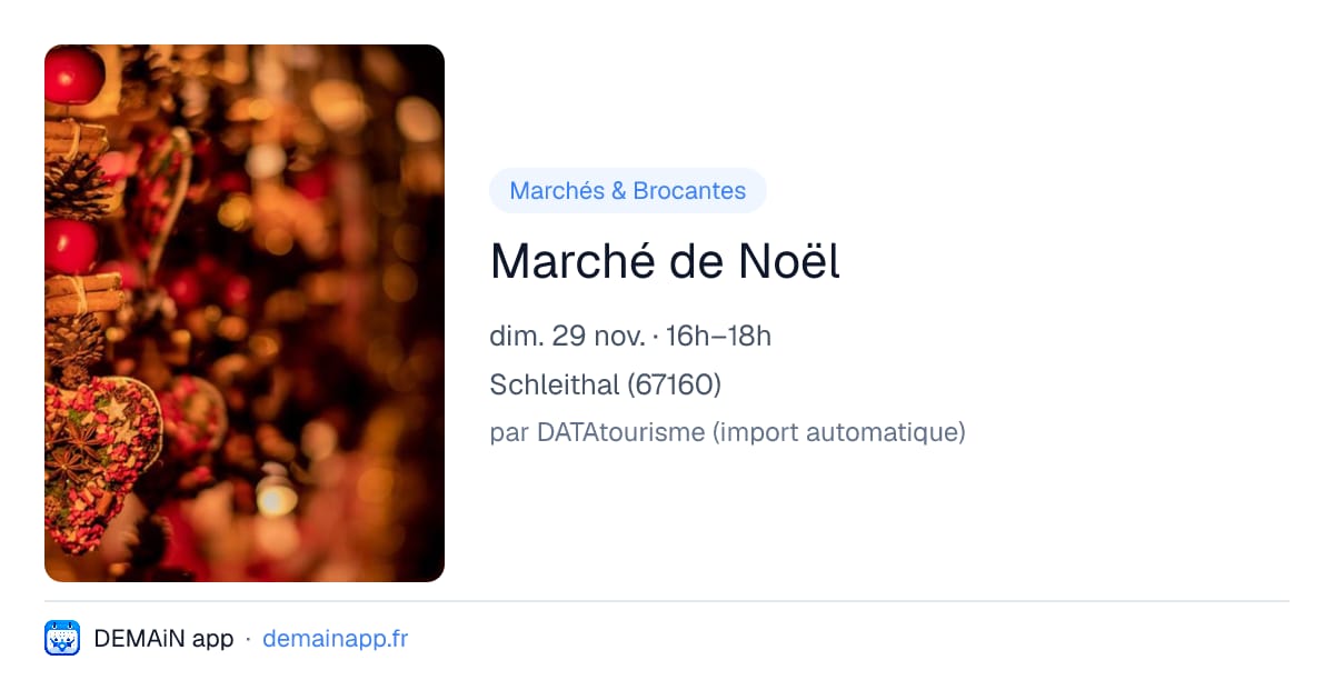 Marché de Noël — Schleithal