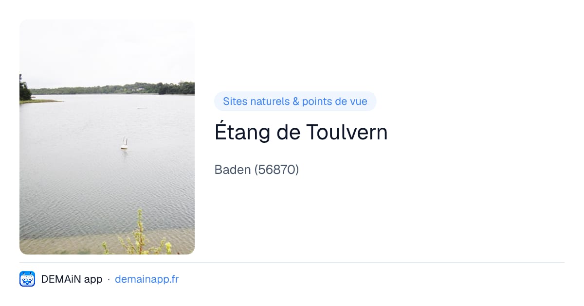 Étang de Toulvern — Baden