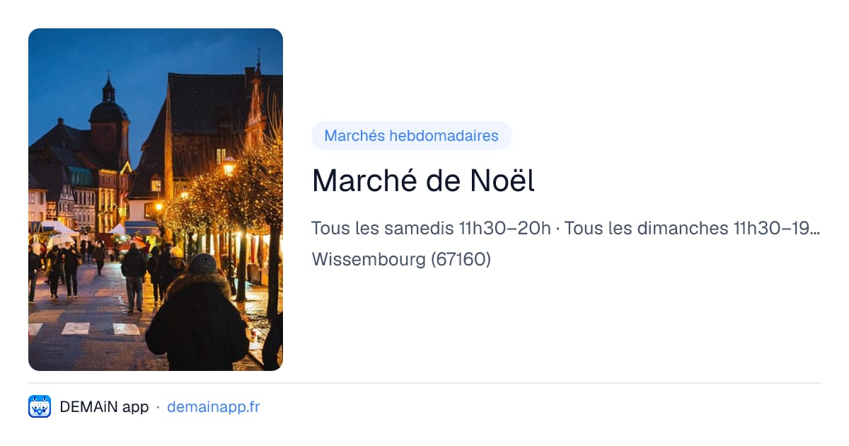 Marché de Noël — Wissembourg