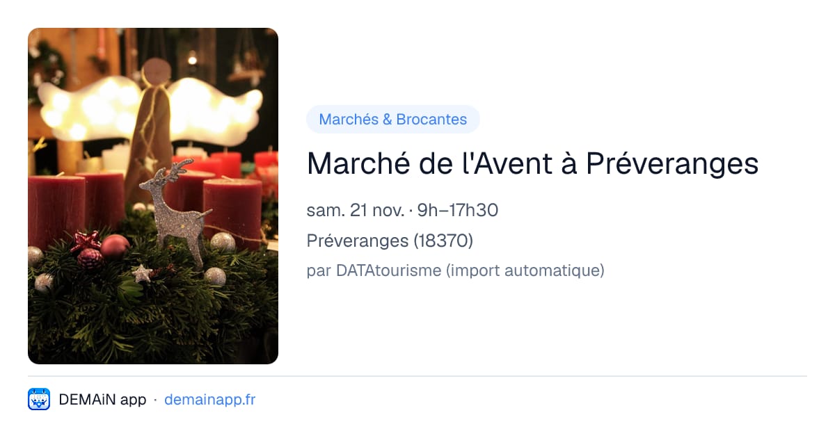 Marché de l'Avent à Préveranges — Préveranges