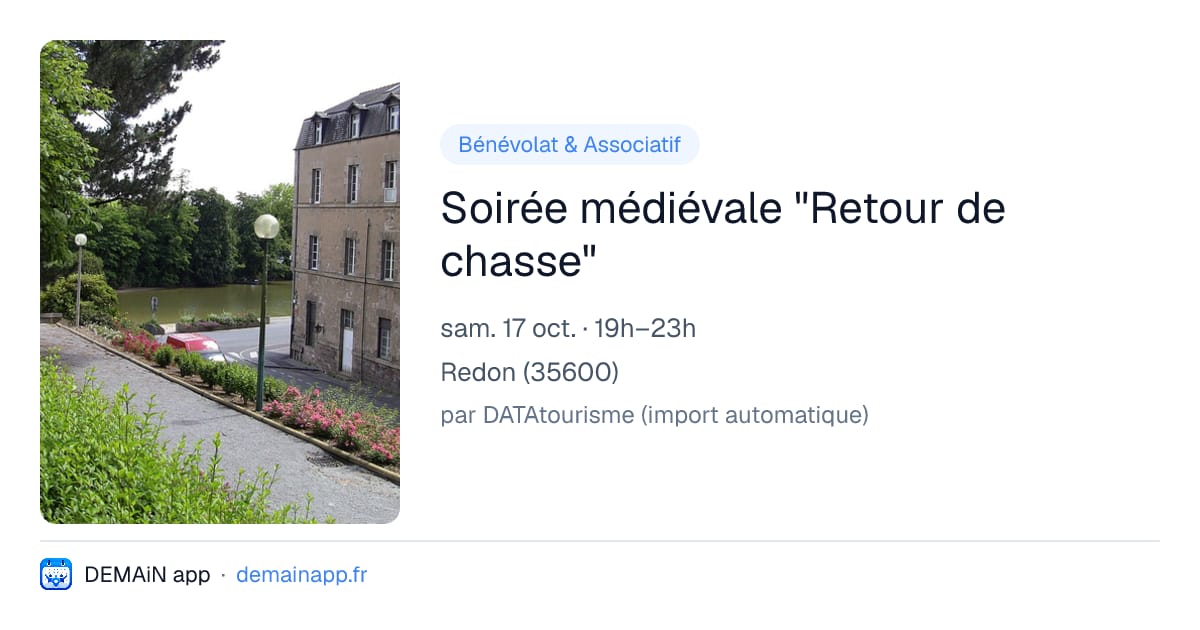 Soirée médiévale "Retour de chasse" — Redon