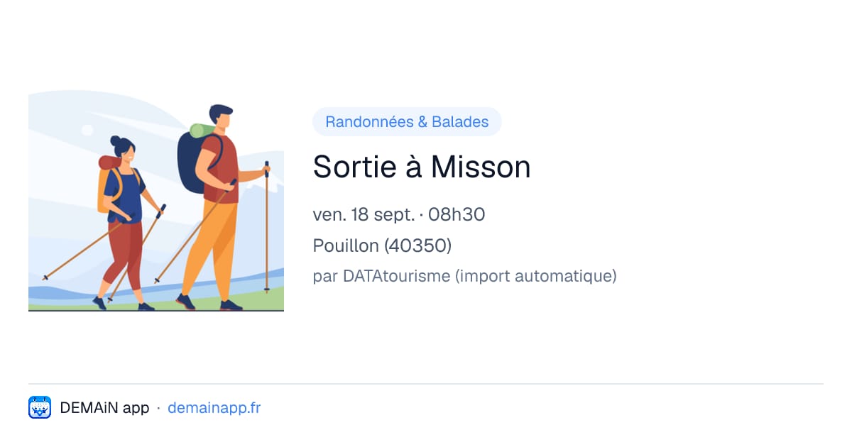 Sortie à Misson — Pouillon
