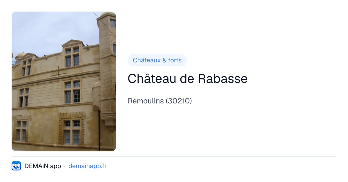 Château de Rabasse — Remoulins
