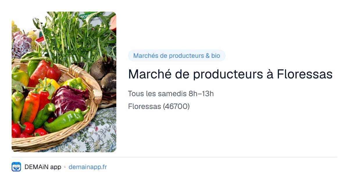Marché de producteurs à Floressas — Floressas