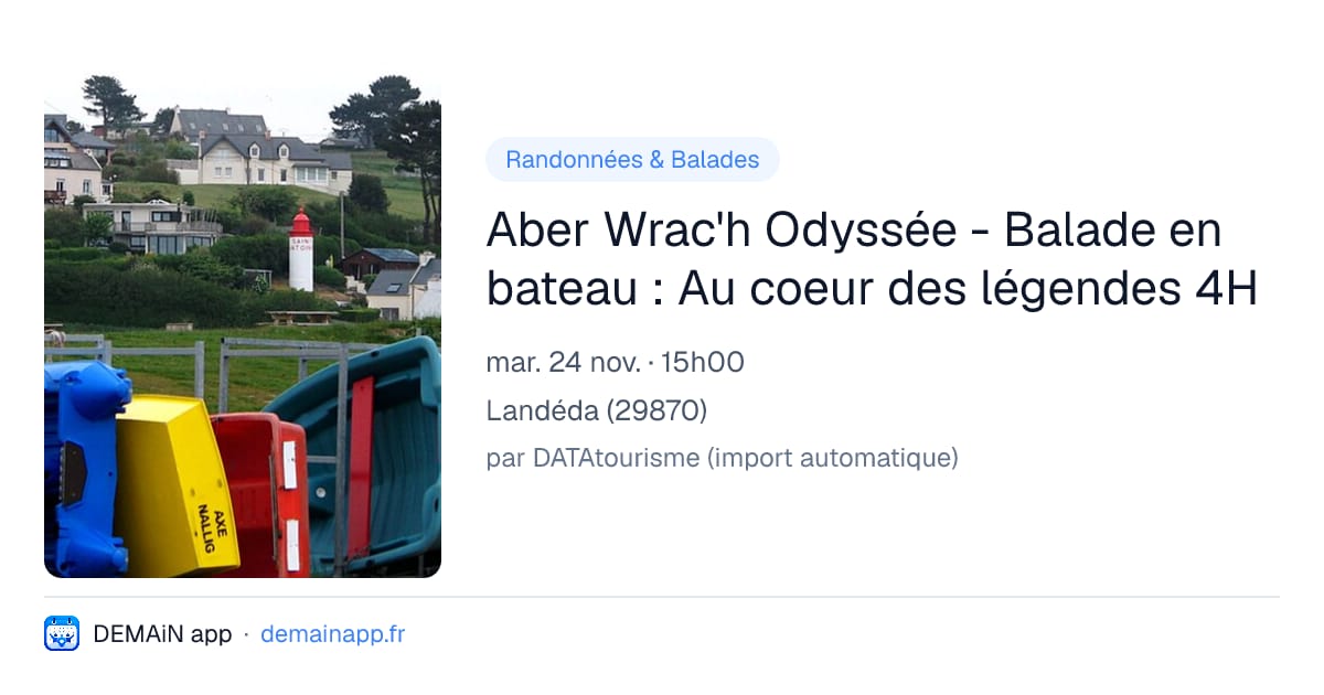 Aber Wrac'h Odyssée - Balade en bateau : Au coeur des légendes 4H — Landéda