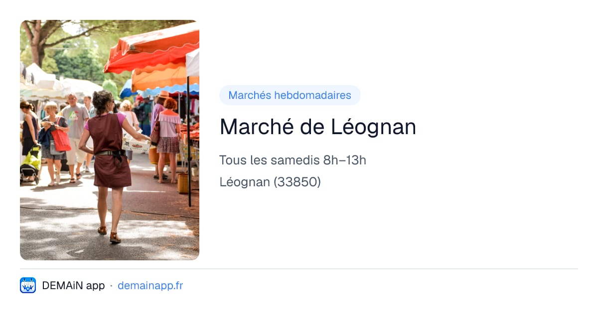 Marché de Léognan — Léognan