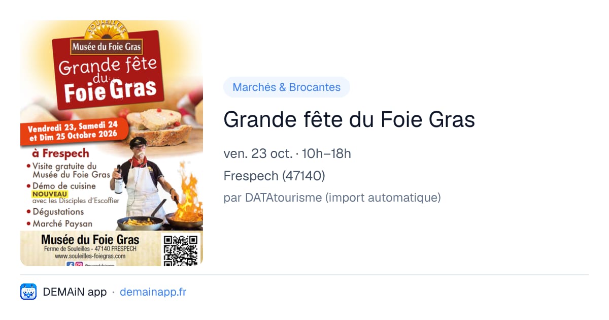 Grande fête du Foie Gras — Frespech