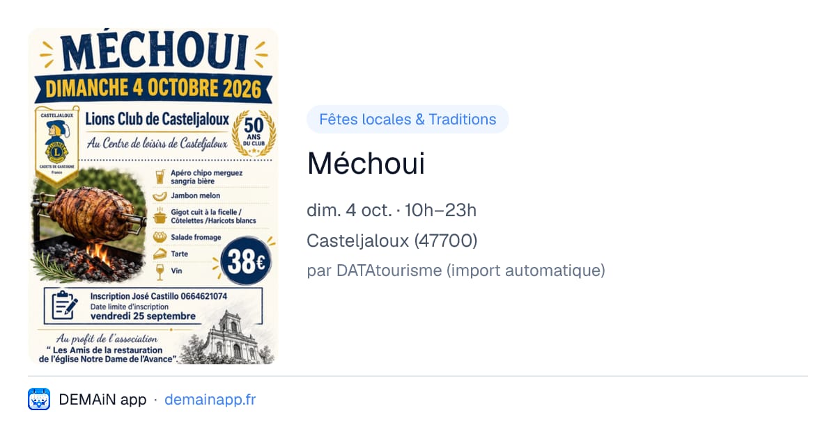 Méchoui — Casteljaloux