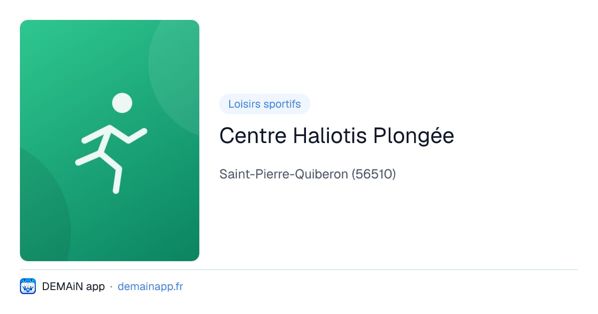 Centre Haliotis Plongée — Saint-Pierre-Quiberon