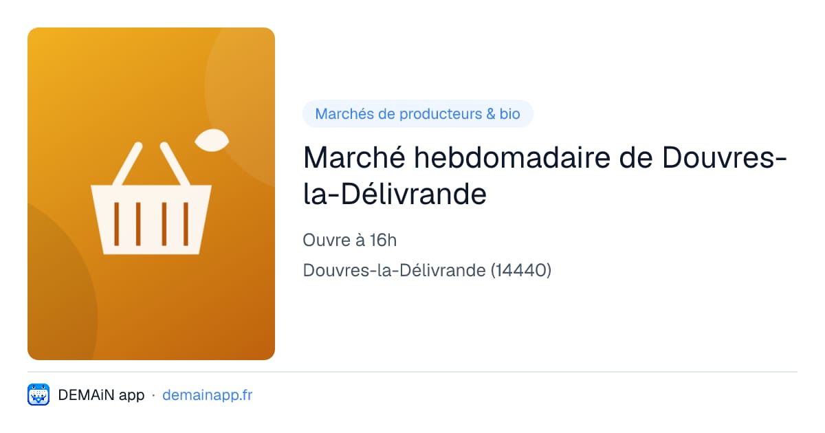 Marché hebdomadaire de Douvres-la-Délivrande — Douvres-la-Délivrande