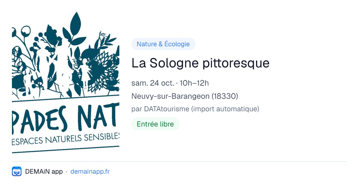 La Sologne pittoresque — Neuvy-sur-Barangeon