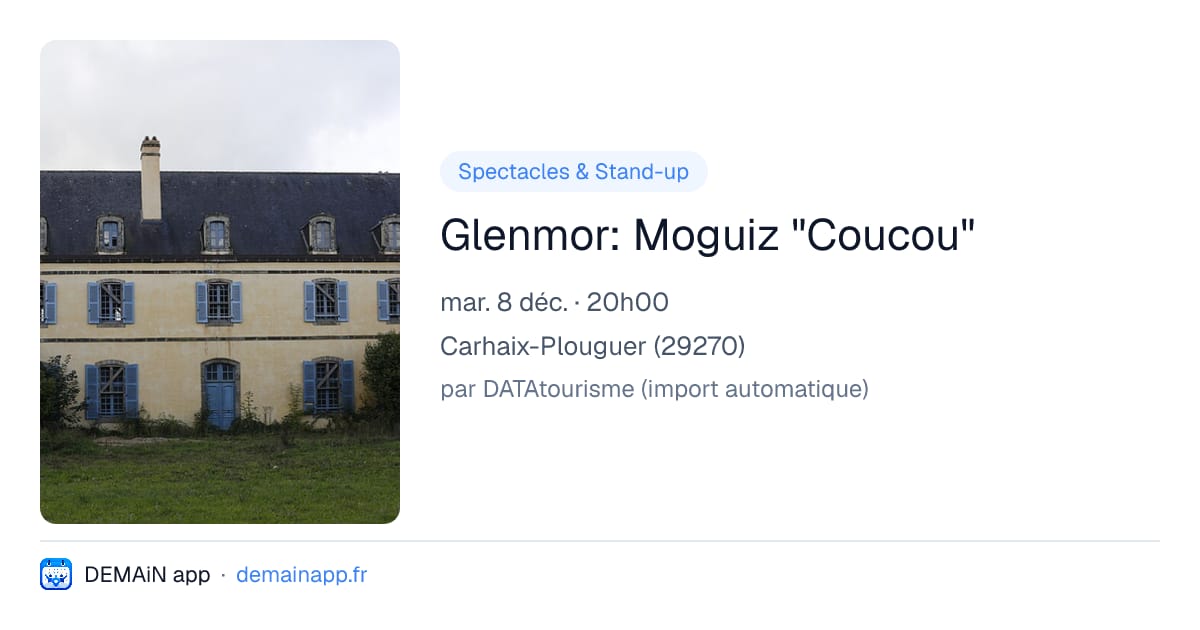 Glenmor: Moguiz "Coucou" — Carhaix-Plouguer