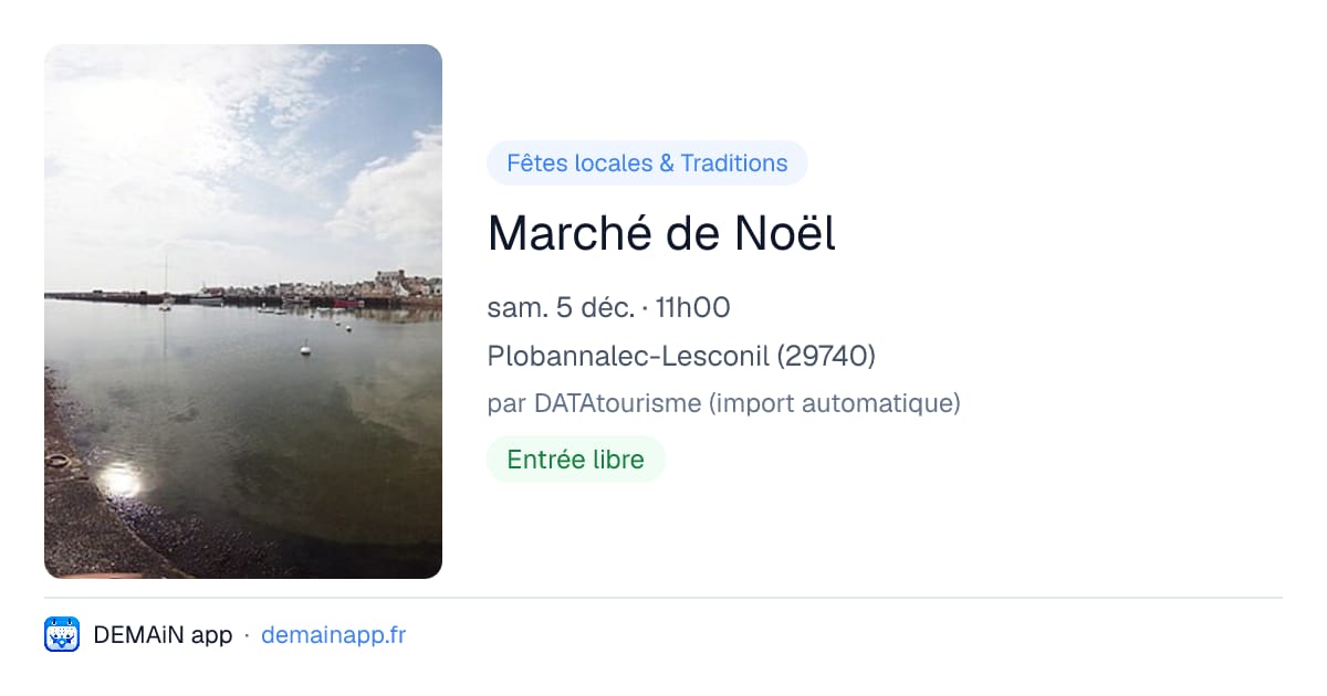 Marché de Noël — Plobannalec-Lesconil