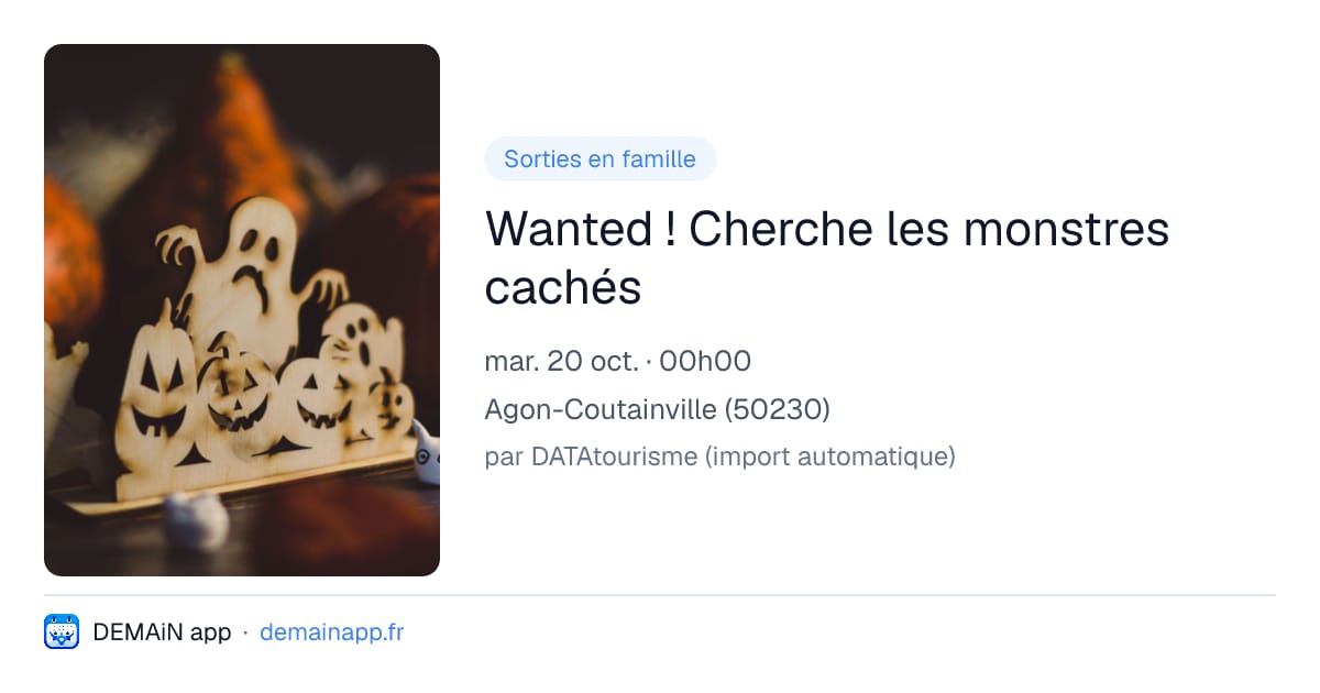 Wanted ! Cherche les monstres cachés — Agon-Coutainville