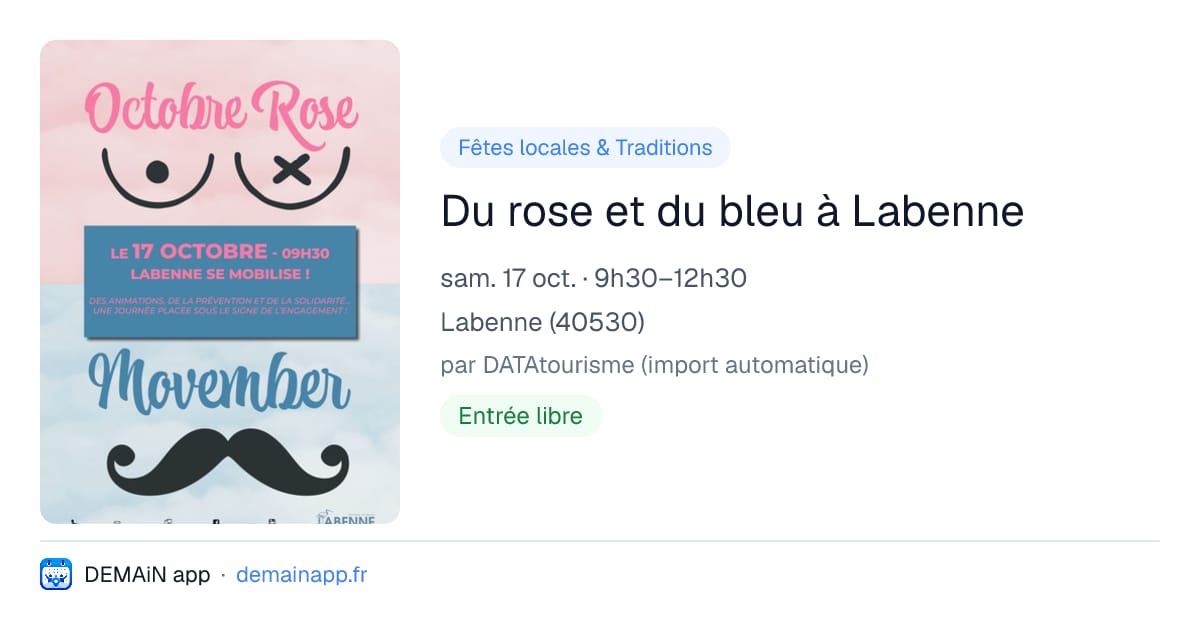 Du rose et du bleu à Labenne — Labenne
