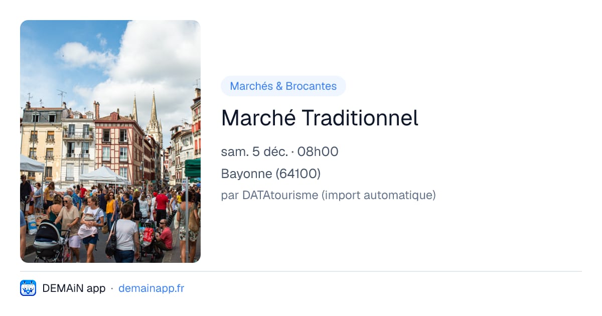 Marché Traditionnel — Bayonne
