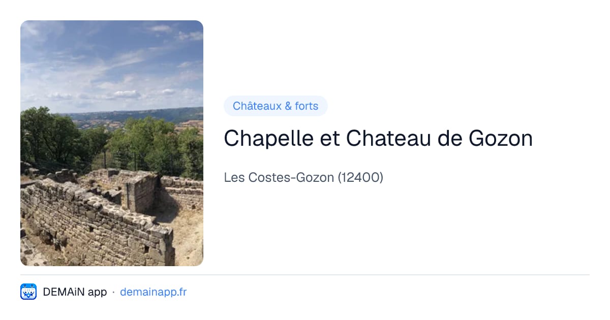 Chapelle et Chateau de Gozon — Les Costes-Gozon