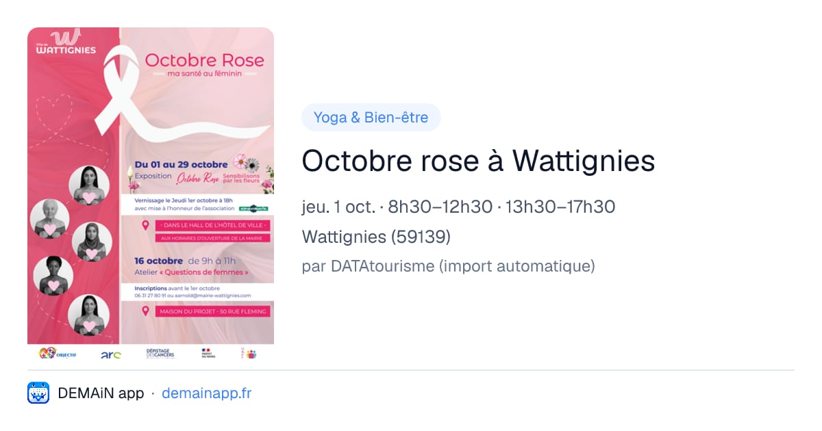 Octobre rose à Wattignies — Wattignies