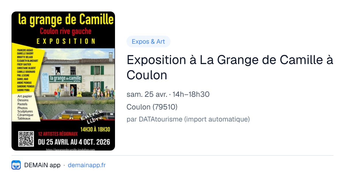 Exposition à La Grange de Camille à Coulon — Coulon