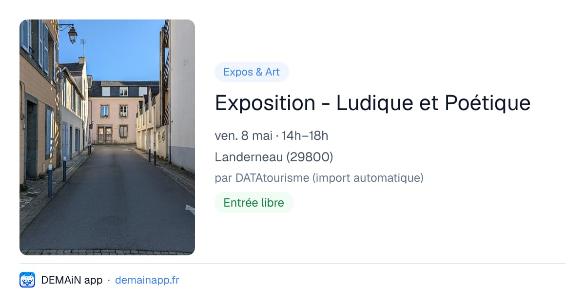 Exposition - Ludique et Poétique — Landerneau