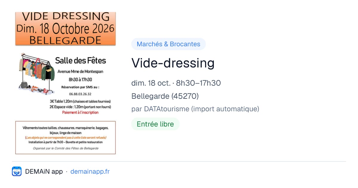 Vide-dressing — Bellegarde