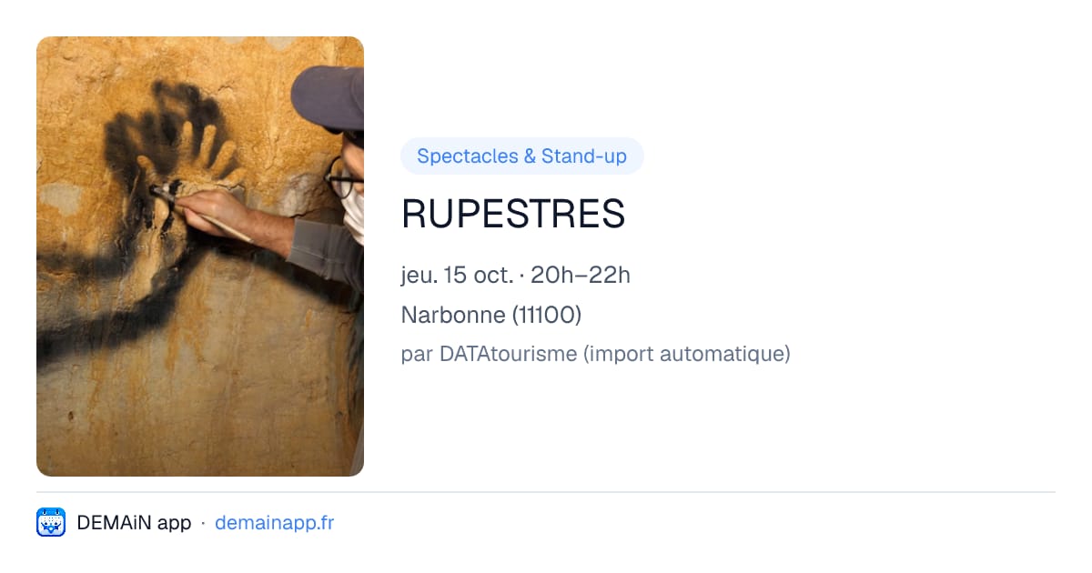 RUPESTRES — Narbonne