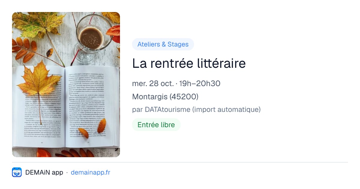 La rentrée littéraire — Montargis