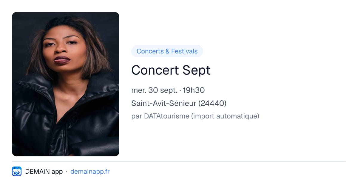 Concert Sept — Saint-Avit-Sénieur
