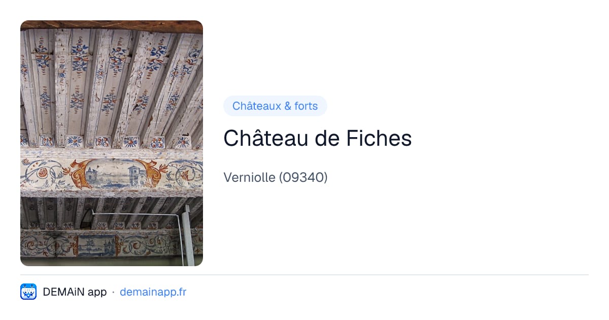 Château de Fiches — Verniolle