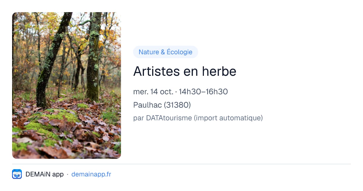 Artistes en herbe — Paulhac