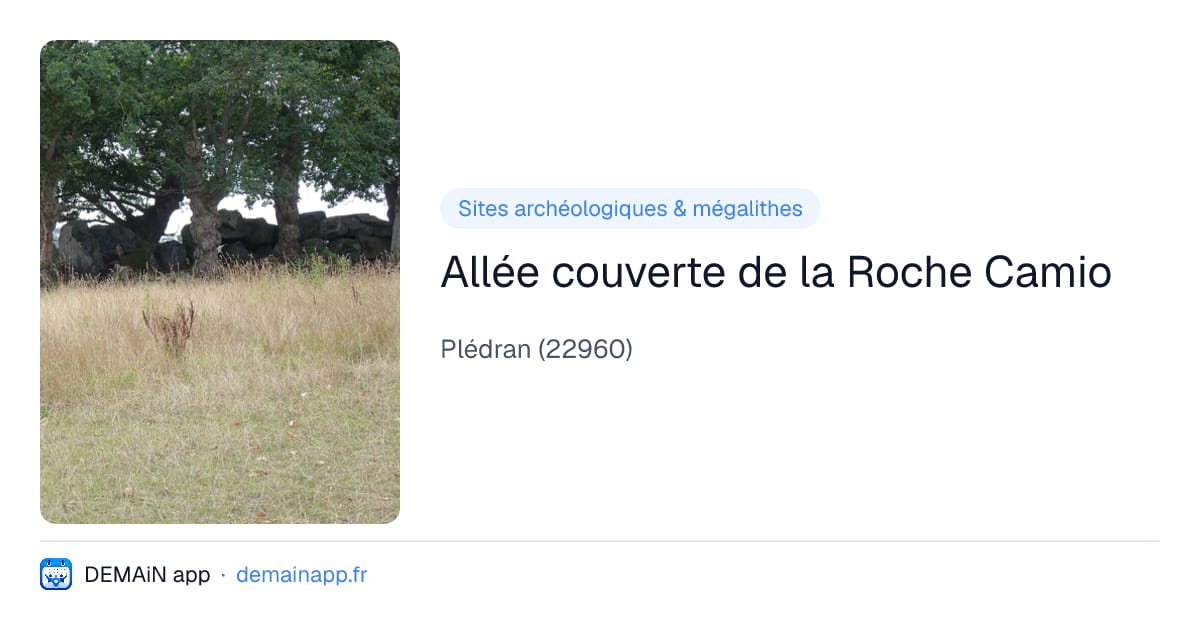 Allée couverte de la Roche Camio — Plédran