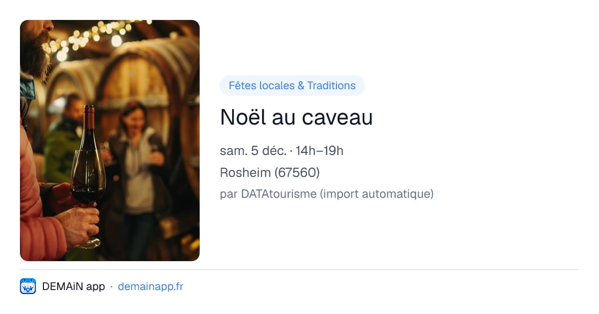 Noël au caveau — Rosheim