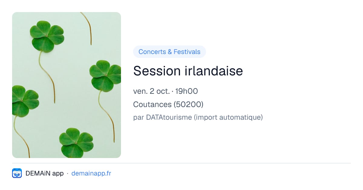 Session irlandaise — Coutances