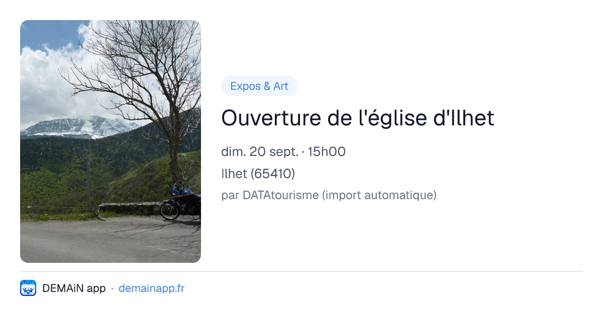 Ouverture de l'église d'Ilhet — Ilhet