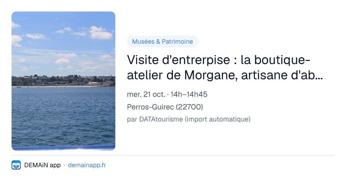 Visite d'entrerpise : la boutique-atelier de Morgane, artisane d'abat-jour — Perros-Guirec
