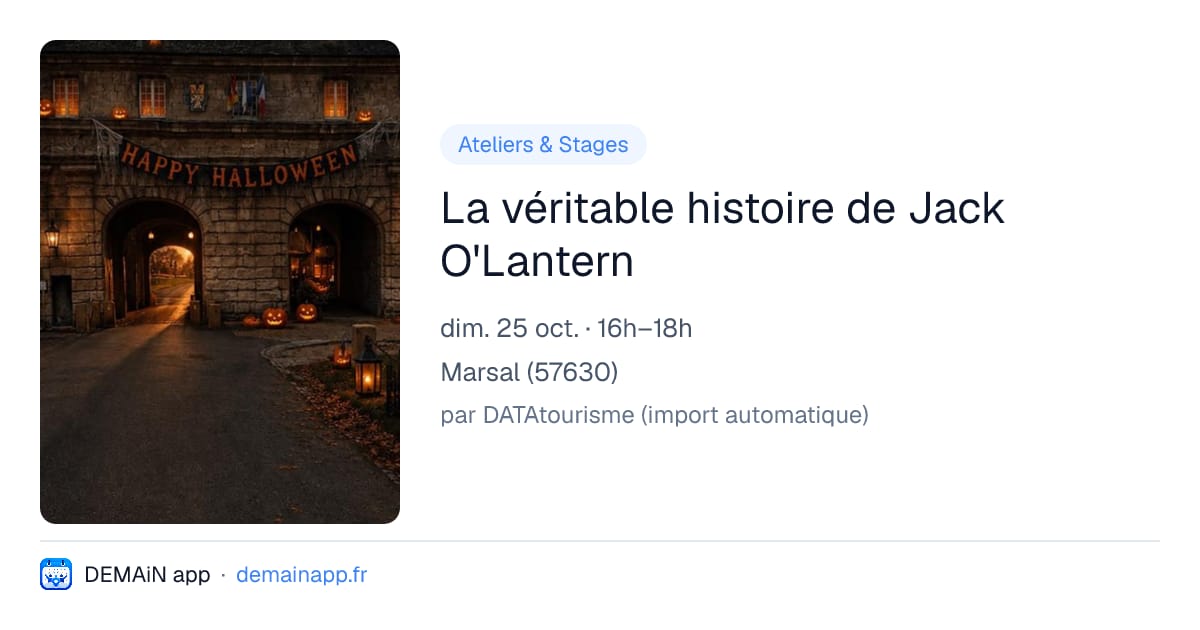 La véritable histoire de Jack O'Lantern — Marsal
