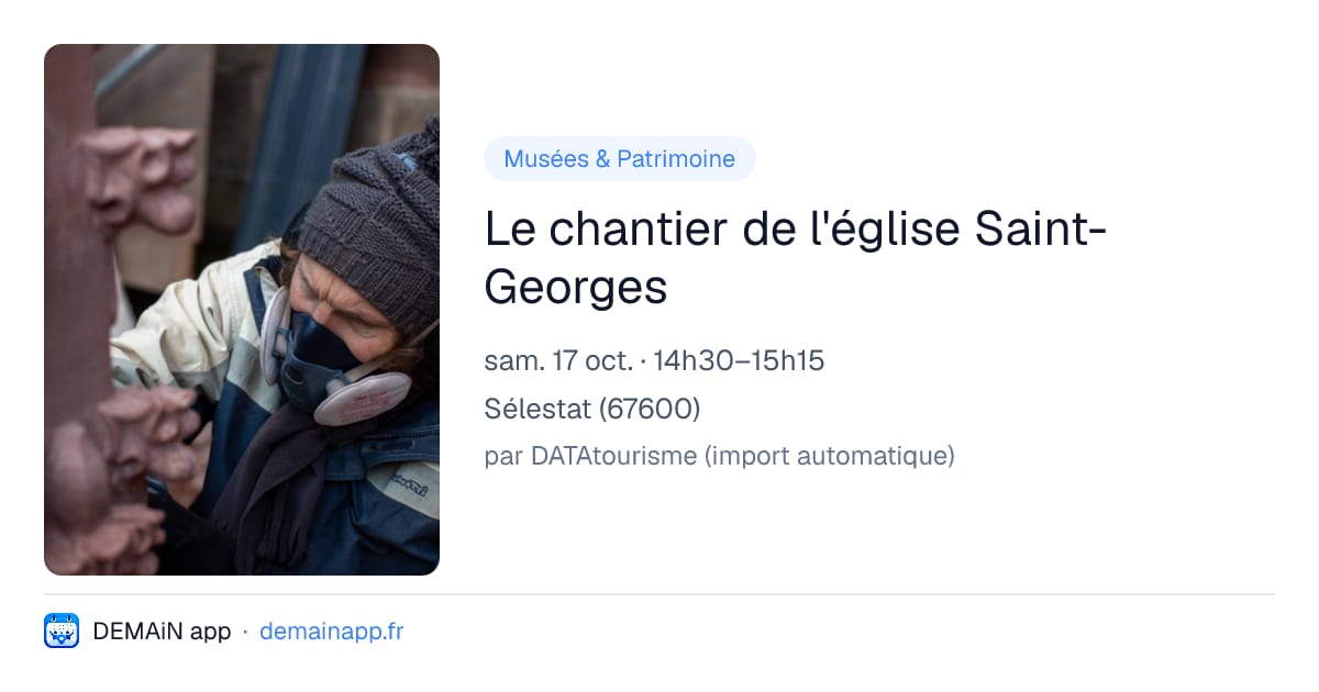 Le chantier de l'église Saint-Georges — Sélestat