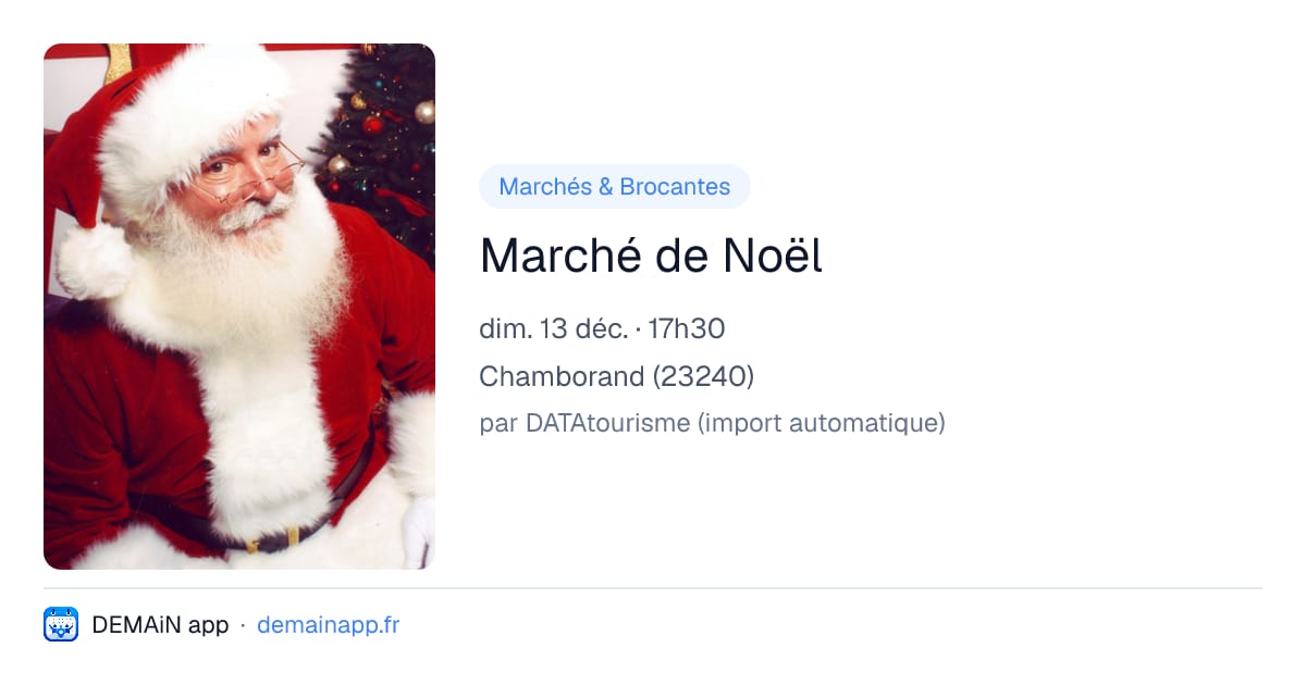 Marché de Noël — Chamborand