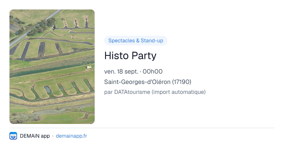 Histo Party — Saint-Georges-d'Oléron