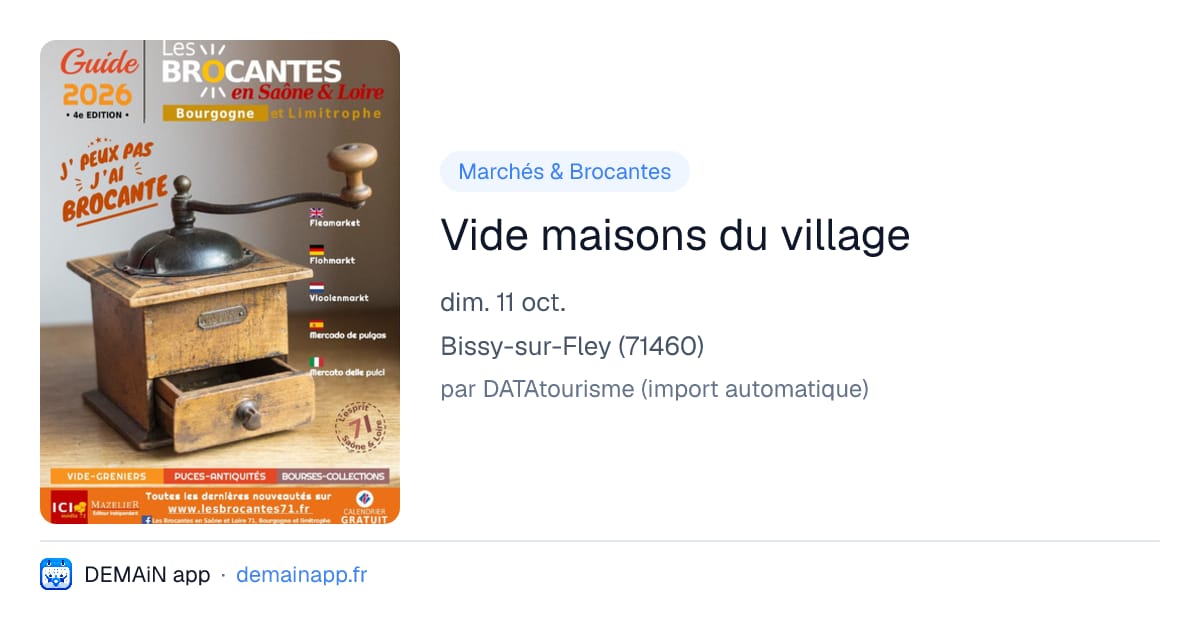 Vide maisons du village — Bissy-sur-Fley