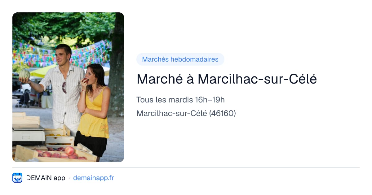 Marché à Marcilhac-sur-Célé — Marcilhac-sur-Célé