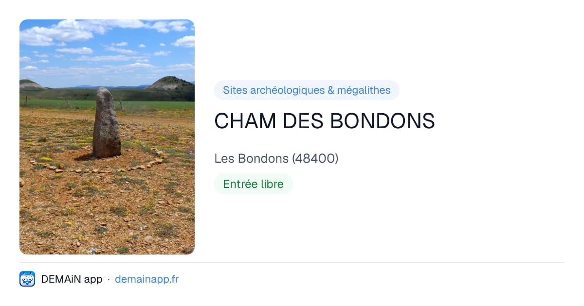 CHAM DES BONDONS — Les Bondons