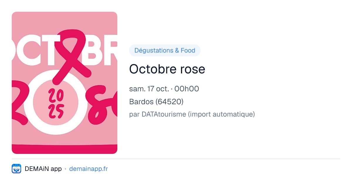Octobre rose — Bardos