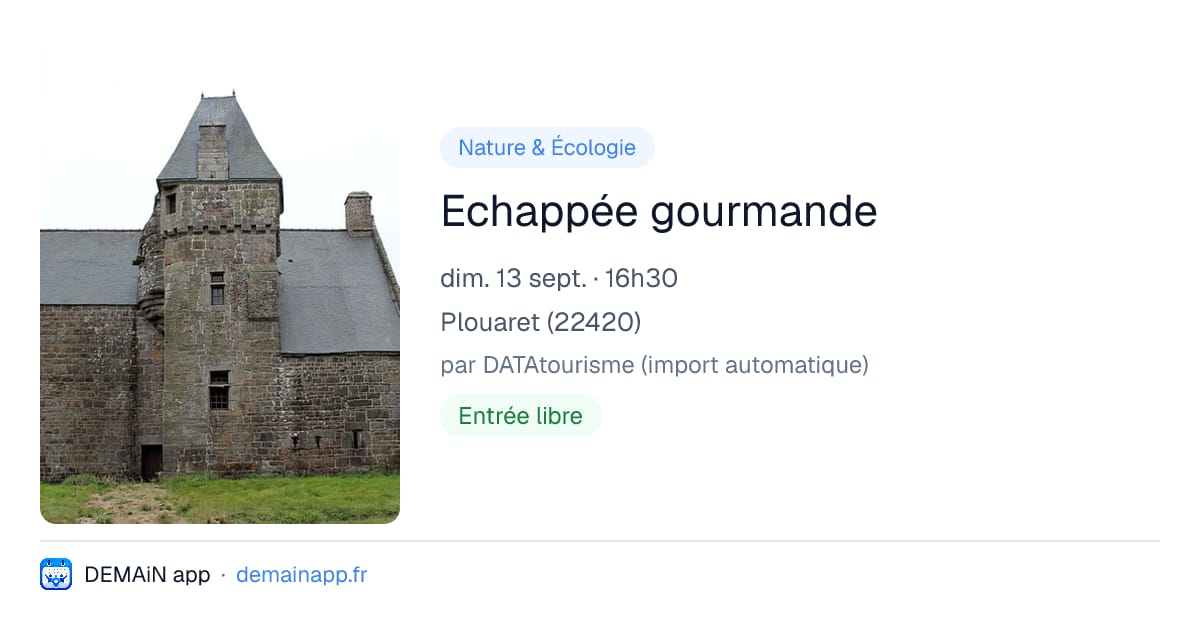 Echappée gourmande — Plouaret