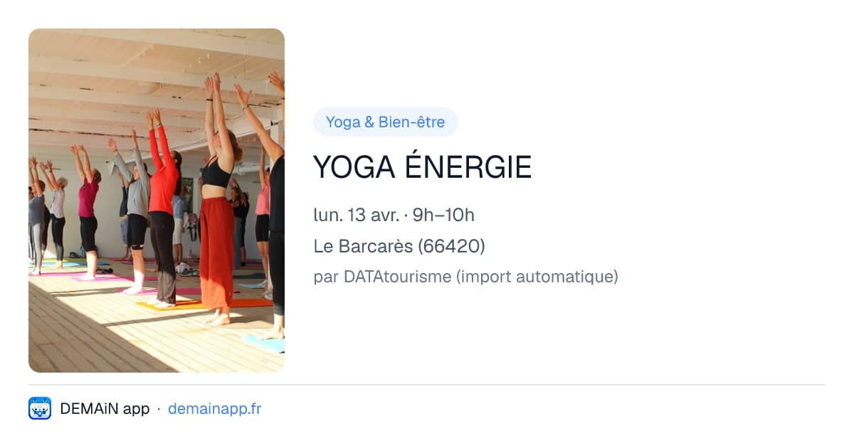 YOGA ÉNERGIE — Le Barcarès