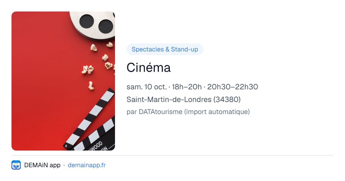 Cinéma — Saint-Martin-de-Londres