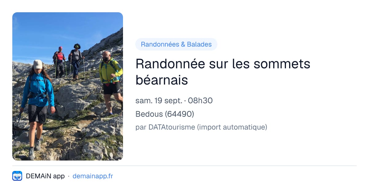Randonnée sur les sommets béarnais — Bedous