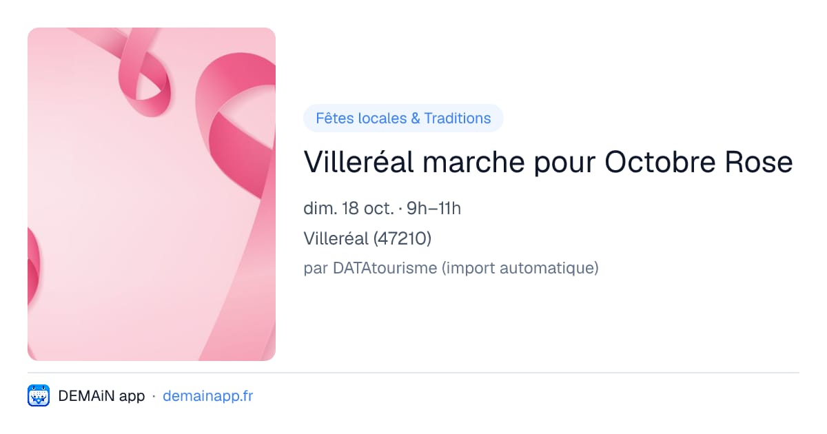 Villeréal marche pour Octobre Rose — Villeréal